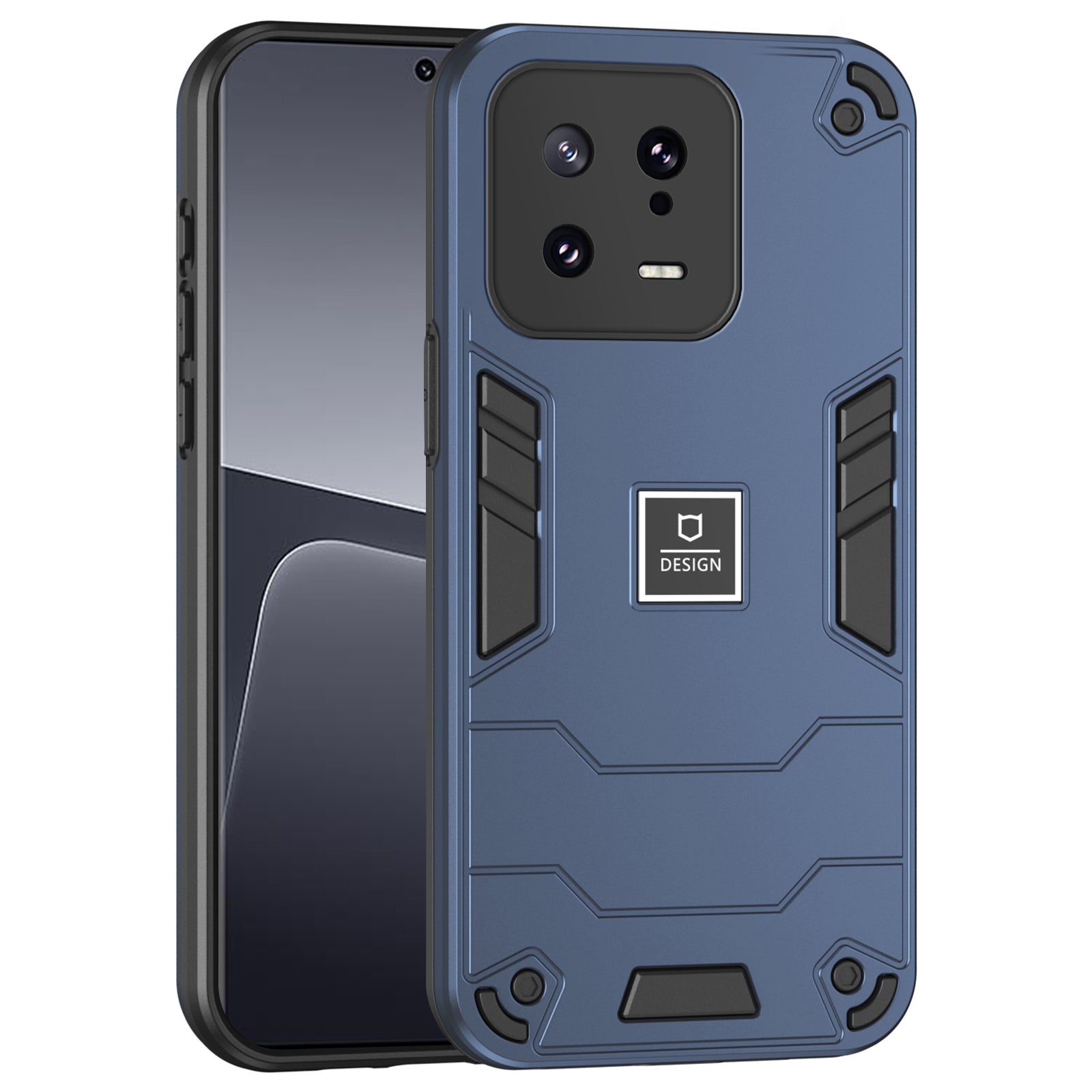 For Xiaomi 13 Phone Case Hybrid Hard PC Soft TPU Bumper Shockproof Cover - Purple For Xiaomi 13 Phone Case Hybrid Hard PC Soft TPU Bumper Shockproof Cover - Purple